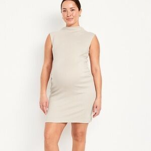 Sleeveless light tan maternity Dress xxl
